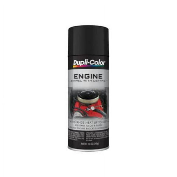 Krylon/Duplicolor Engine Enamel With Ceramic - Flat Black 12 oz. Aerosol