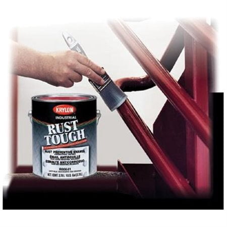 Paint Rust Tough Acrylic Alkyd Enamel 1 Gal White