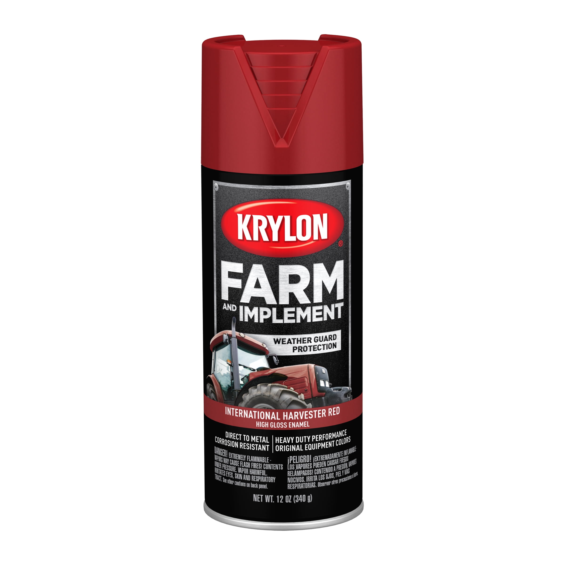 Krylon Farm \u0026 Implement Paint, International Harvester Red, 12 oz.