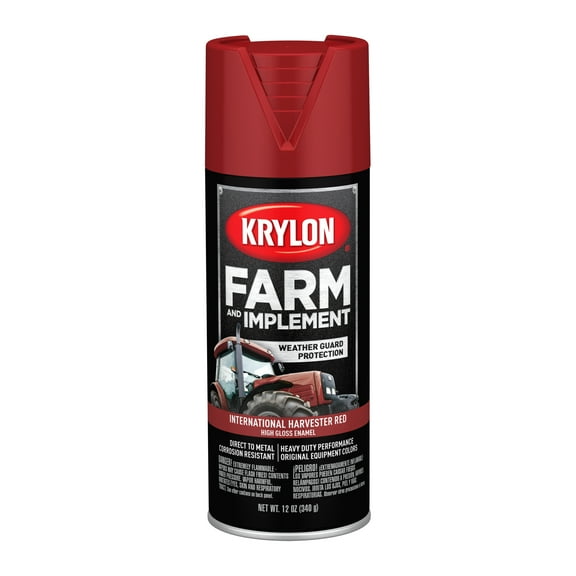 Krylon Farm & Implement Paint, International Harvester Red, 12 oz.