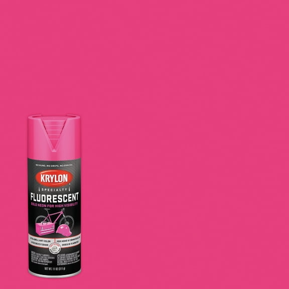 Krylon Fluorescent Paint, Cerise, 11 oz