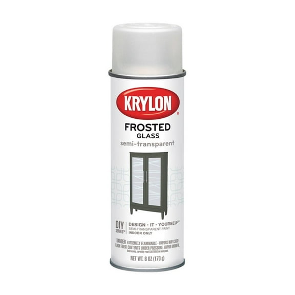 Krylon Frosted Glass Finish Aerosol Spray 6oz White
