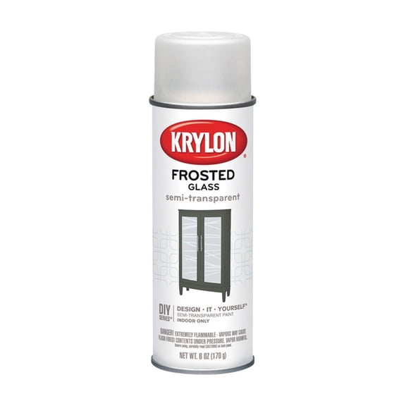 Krylon Frosted Glass Finish Aerosol Spray 6oz White