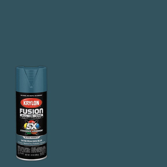 Krylon Fusion All-In-One 12 Oz. Satin Spray Paint - Pack of 24 Interior & Exterior Use, Professional Finish