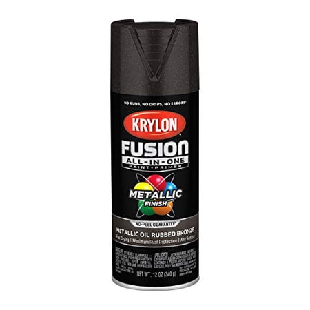 Krylon Fusion All-In-One Adhesive Spray Paint for Indoor/Outdoor Use, 12 oz, Oil Rubbed Bronze