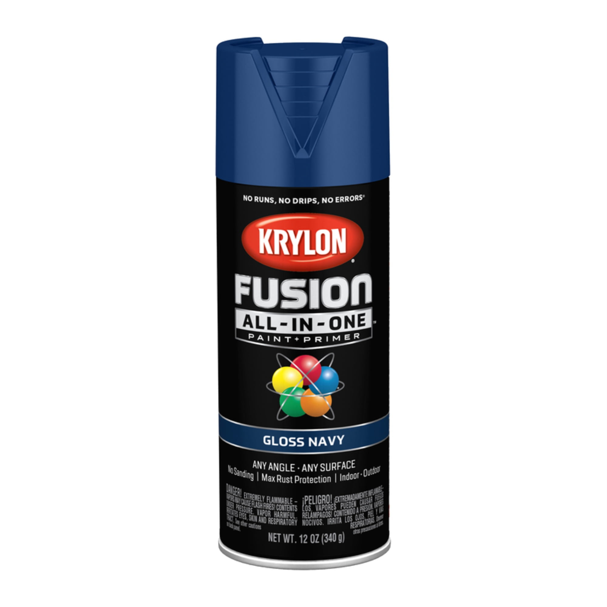 Krylon Fusion AllInOne Navy Gloss Spray Paint+Primer, Indoor/Outdoor