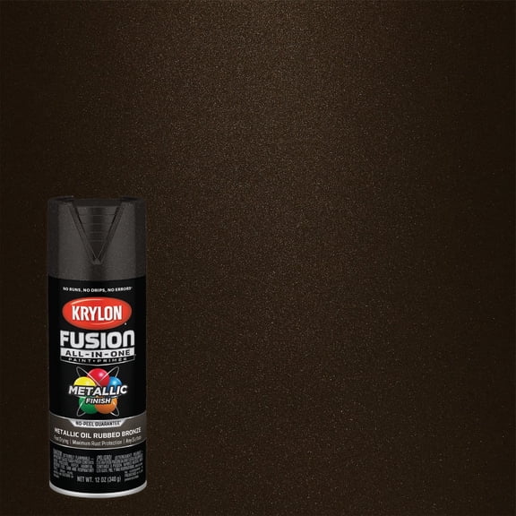 Krylon Fusion All-In-One Metallic Oil Rubbed Bronze Paint + Primer Spray Paint 12 oz. - Case of: 6