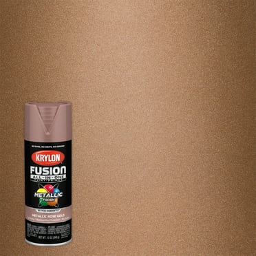 Krylon Fusion All-In-One Metallic, Rose Gold, 12 oz.