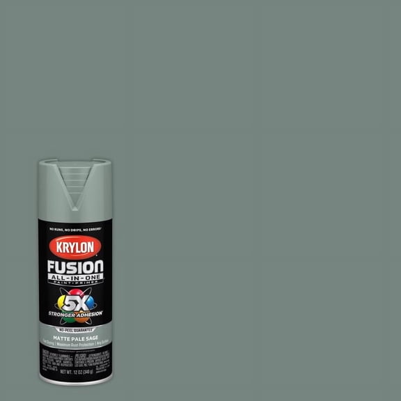 Krylon Fusion All-In-One Pale Sage Matte 12 oz Spray Paint, 6 Pieces