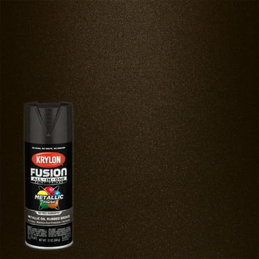 Krylon Fusion All-In-One Spray Paint, Metallic Oil Rubbed Bronze, 12 oz.