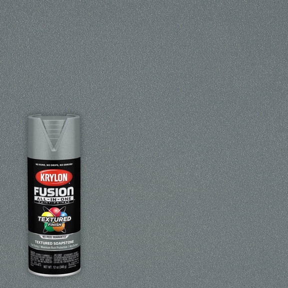 Krylon Fusion All-in-One Textured, Soapstone, 12 oz.