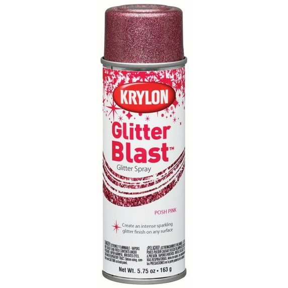 Krylon Glitter Blast Glitter Spray Paint, 5.7 oz., Posh Pink