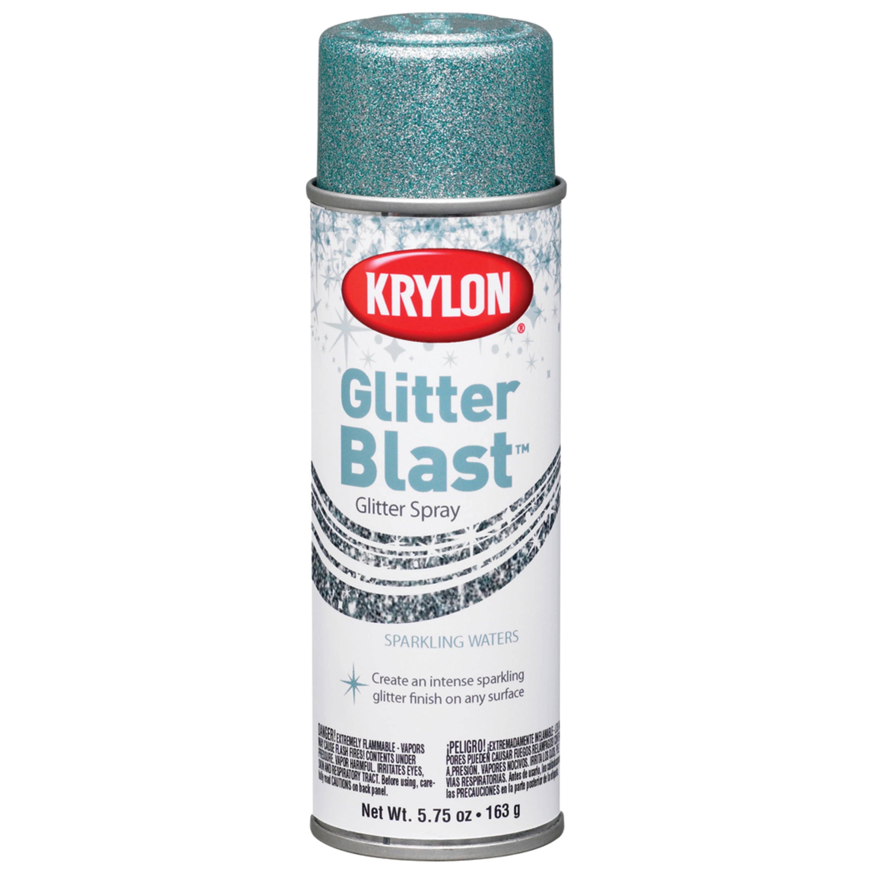 Krylon Glitter Blast Glitter Spray Paint, 5.7 oz., Sparkling Waters 