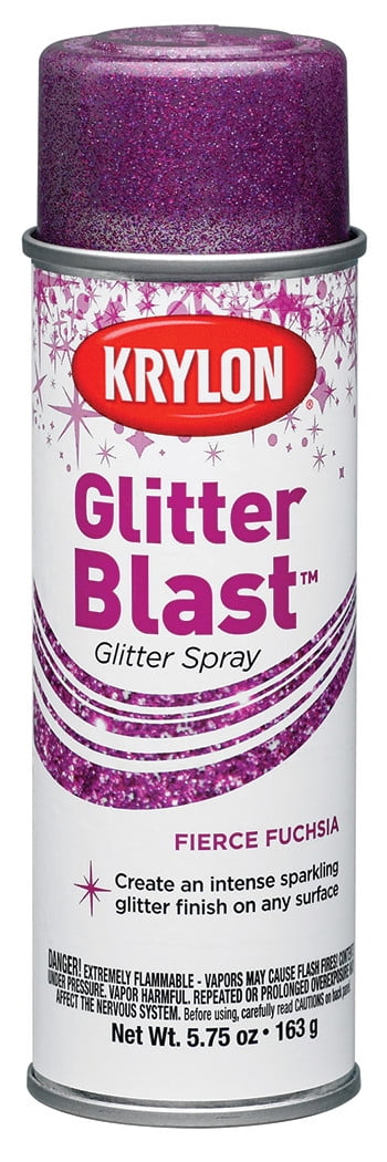 Krylon Fierce Fuchsia Glitter Blast Spray Paint 5.75 oz.
