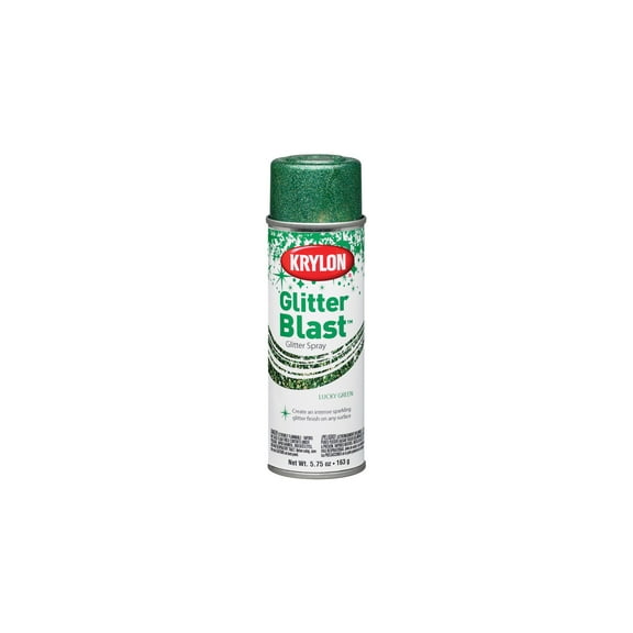 Krylon Glitter Blast Spray Paint, 5.7 oz., Lucky Green