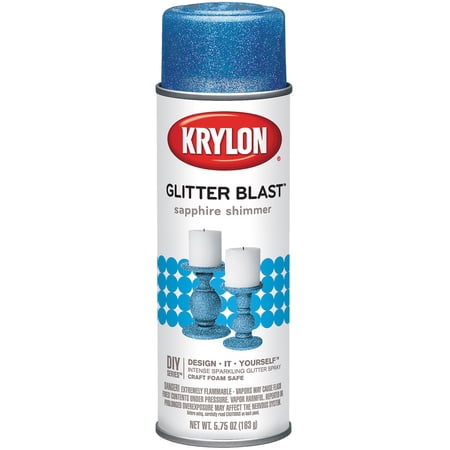 Krylon Glitter Blast Aerosol Spray 5.75oz Sapphire Shimmer