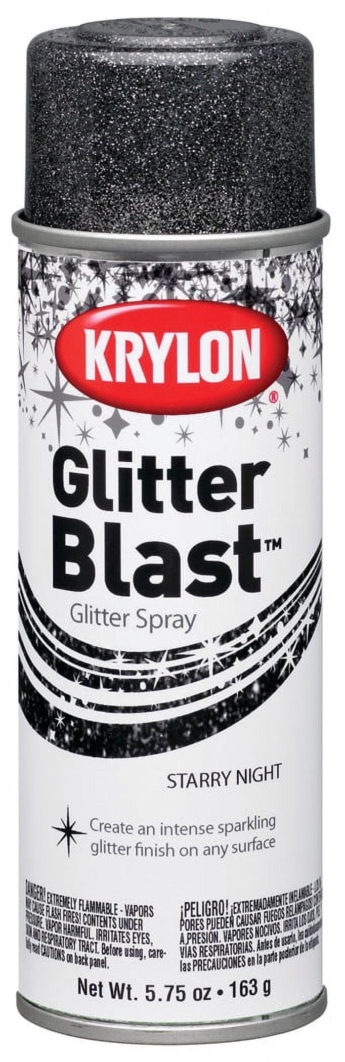 Krylon Glitter Blast Spray Paint, Silver Flash, 5.75 oz.