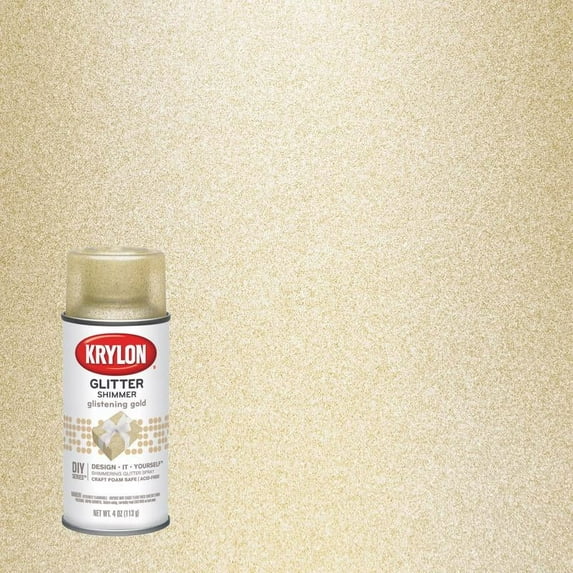 Krylon Glitter Shimmer Glistening Gold Gloss 4 oz Spray Paint
