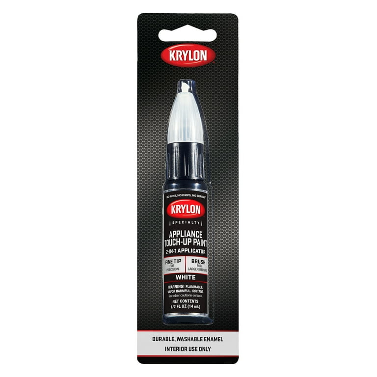 Krylon Gloss White Appliance Touch Up Paint 0.5 oz Walmart
