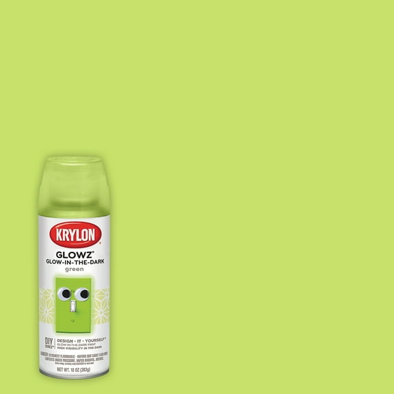 Krylon Glowz Glow in the Dark Paint, Green, 10 oz.
