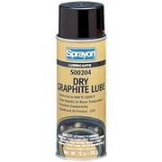 Dry Film Graphite Lubricant, 10 oz, Aerosol Can Pack of 12