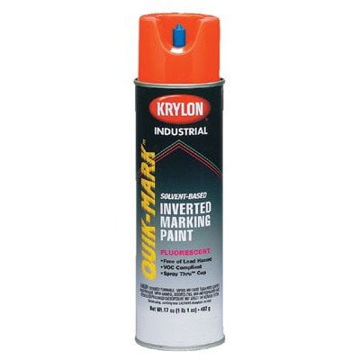 Krylon Industrial Marking Paint,20oz,Flouroscent SafetyRed A03613007