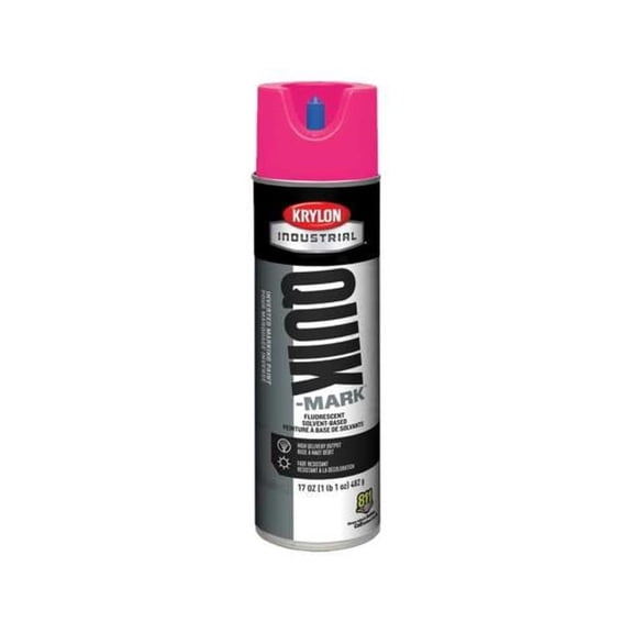 Inverted Marking Paint, 17 oz., Fluorescent Hot Pink, Solvent -Based
