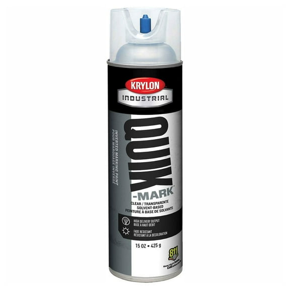Inverted Marking Paint, 16 oz., Clear, Solvent -Based