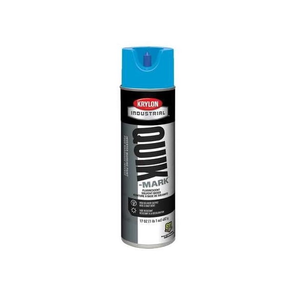 Krylon 425-S03722 20 Oz Fluorescent Blue Quik-Mark Sb Inverted Pai