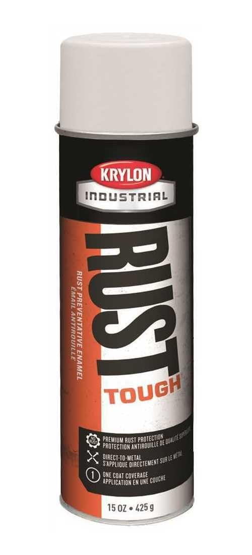 6-pack Krylon Rust Tough Acrylic Enamel Gloss White - Industrial Paint - 6 Pack, 15 oz — Interior & Exterior Use, Professional Finish