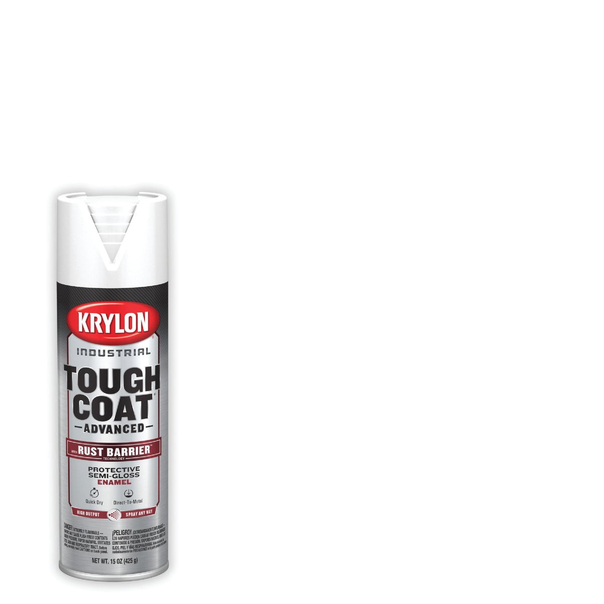 Krylon Industrial Rust Tough Acrylic Enamel Semi-Gloss White - Lot of 6 — Residential Use, Standard Application