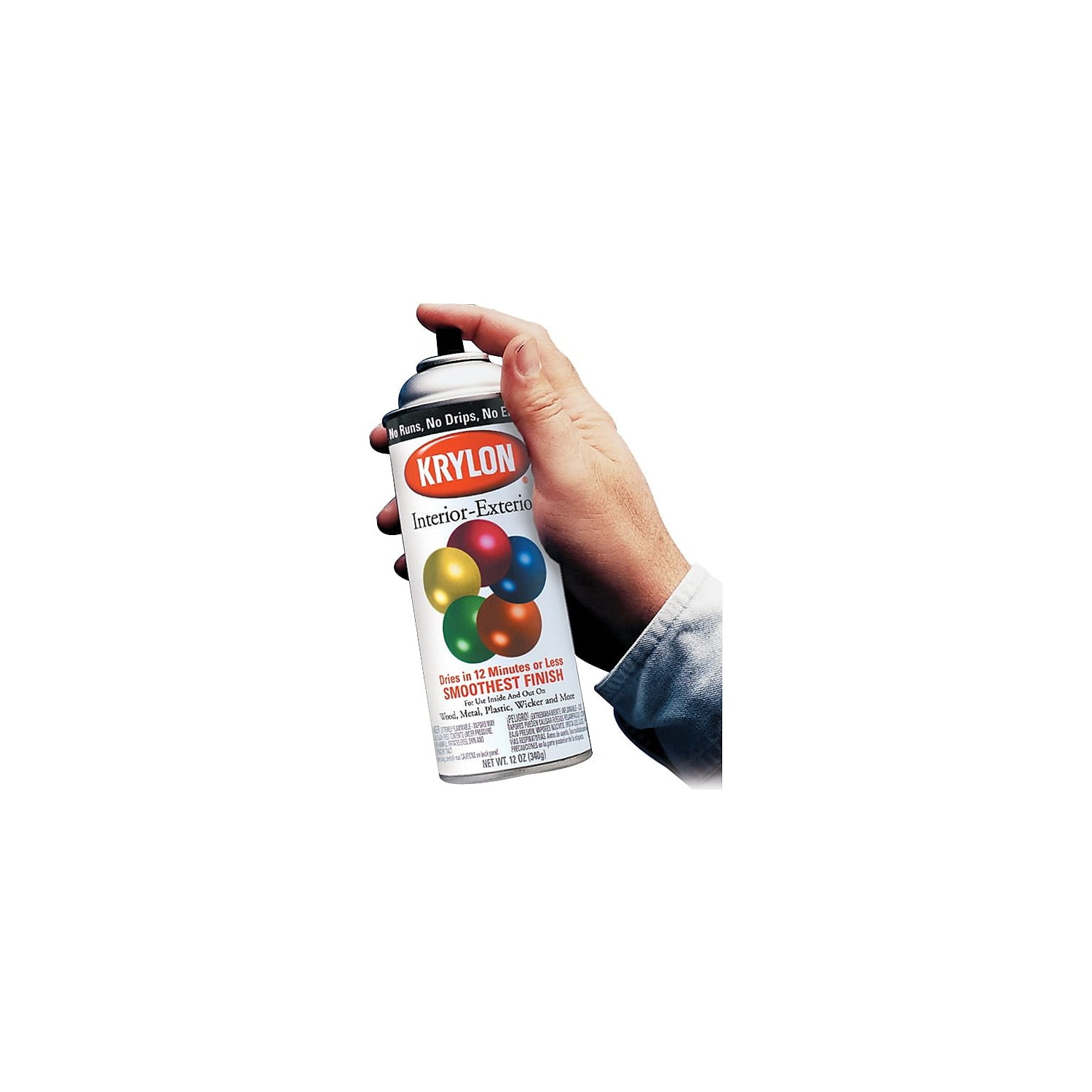 Krylon Industrial Spray Paint,White,Gloss K01501A07