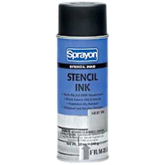 Sprayon Stencil Ink,White SC3105000