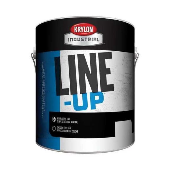 Pavement Striping Paint, 1 gal., Parking Lot Yellow, Water -Based