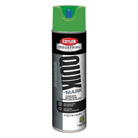 Krylon Industrial Quik-Mark Sb Inverted Marking Paint Fluor. Red/Orange, Lot of 12