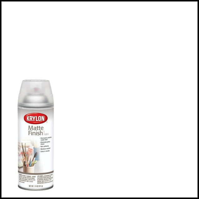Krylon K01311007 Krylon Matte Finish Clear 11 oz Spray Paint, Multi-Surface, (1 Piece, 1 Pack)