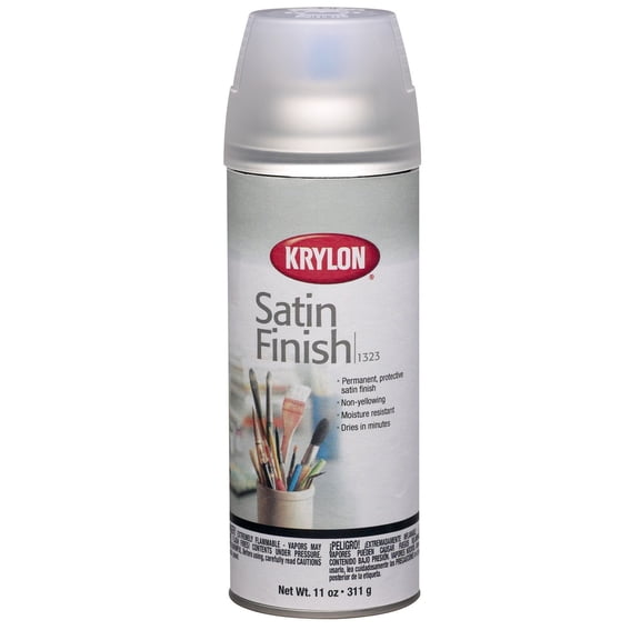 Krylon K01323000 Gallery Series Clear Satin 11-Ounce Spray Paint