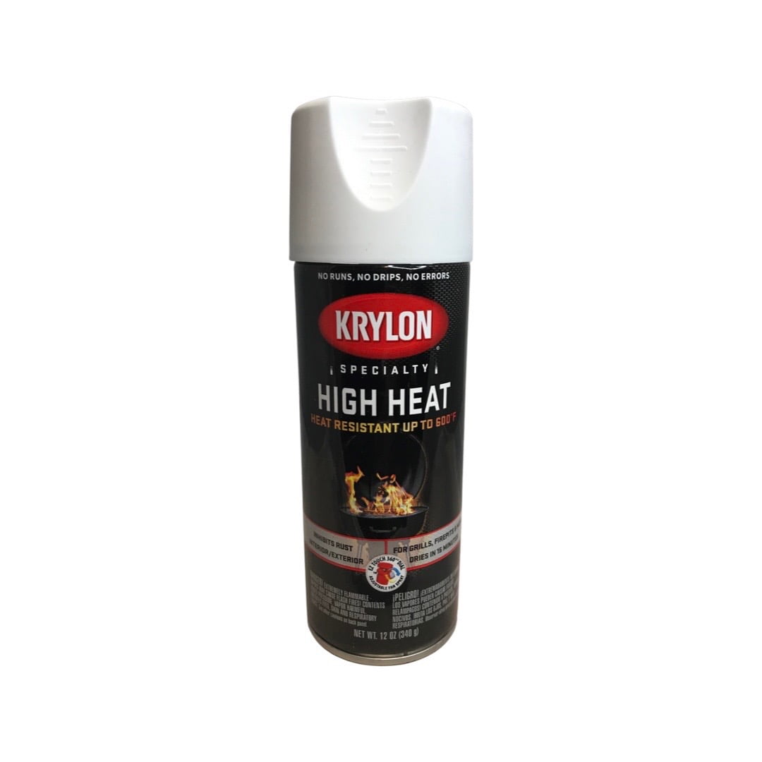 Krylon K01505000 12 oz High Heat White Spray Paint - Walmart.com