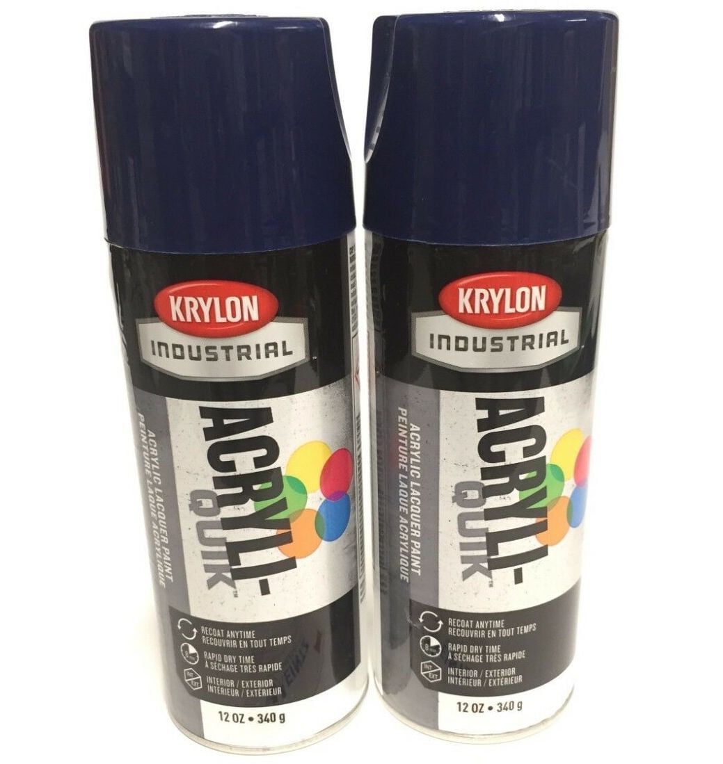 Krylon K01901A072 PACK AcryliQuik REGAL BLUE Acrylic Lacquer Paint Recoat Interior