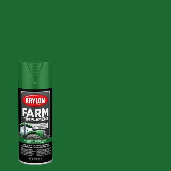 Krylon K01932008 Krylon Farm & Implement John Deere Green High Gloss 12 oz. Spray Paint, Multi-Surface, (1 Piece, 1 Pack)