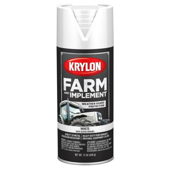 Krylon K01937007 Farm & Implement Spray Paint, Gloss White