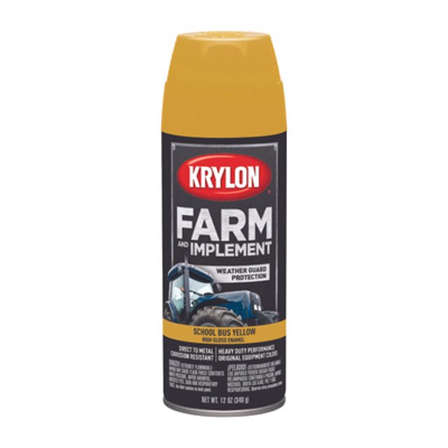 Krylon K01957000 Farm & Implement School Bus Yellow Spray Paint 12