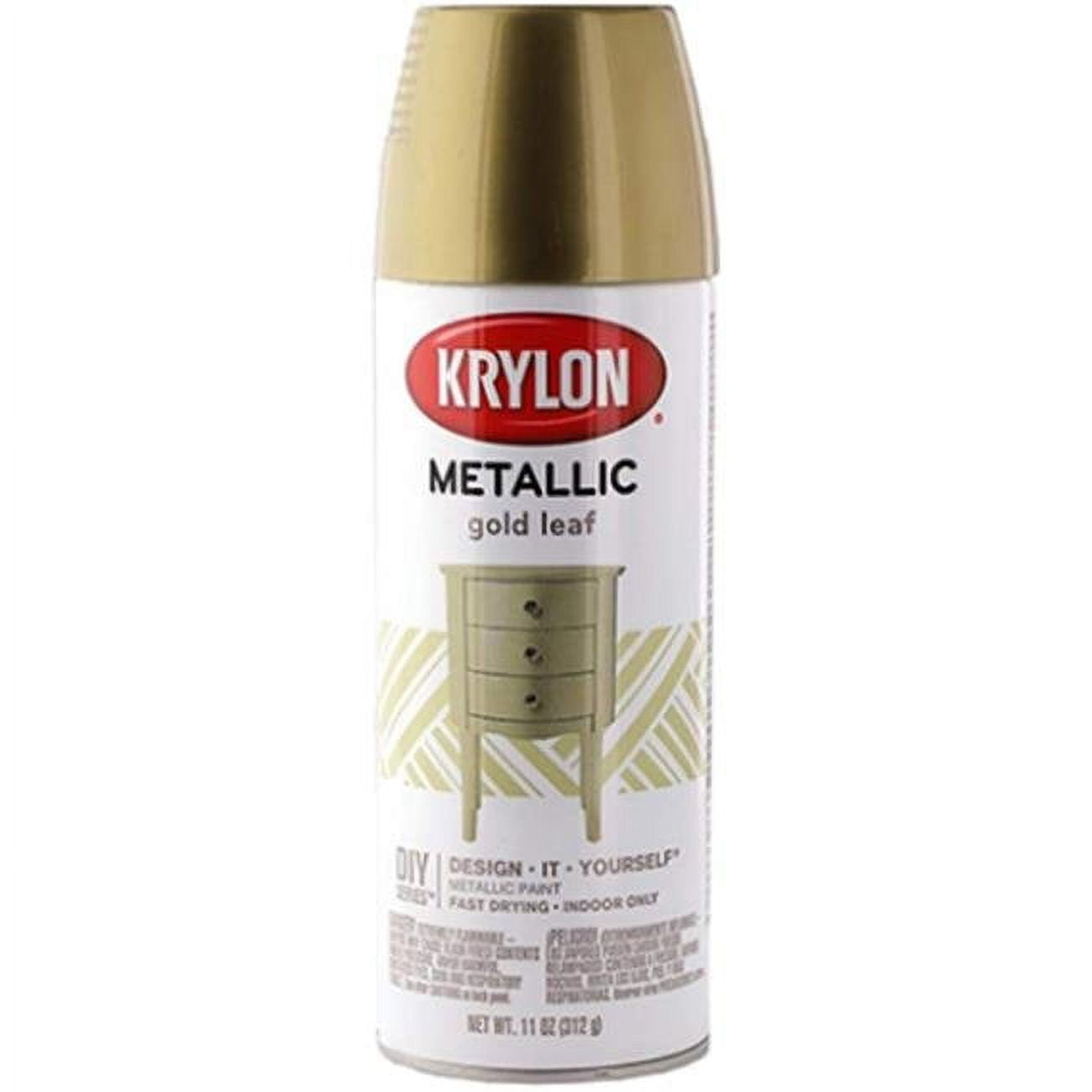 Peinture à huile, Krylon, aérosol, 340 g, or métallique 417060007
