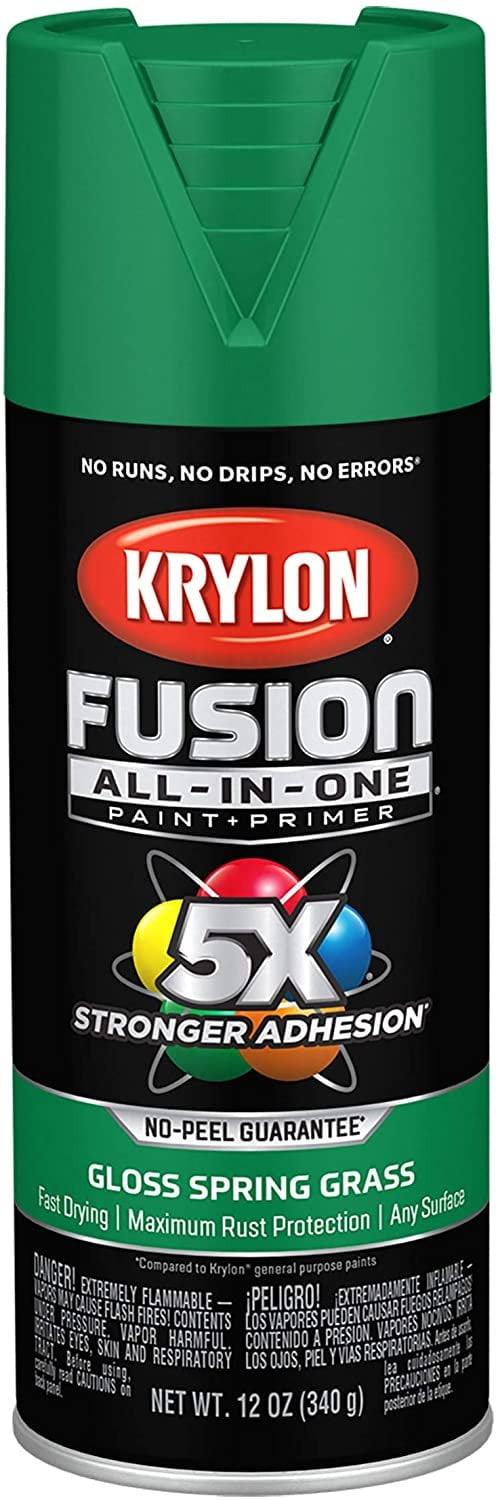 Krylon K02001 12 oz Aerosol Can Water Based Acrylic Lacquer Spray Paint,  Gloss Hunter Green