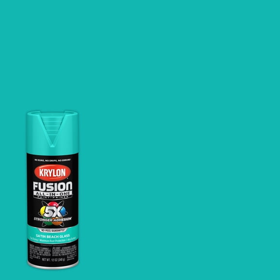 Krylon Fusion All-In-One, Satin, Beach Glass, 12 oz