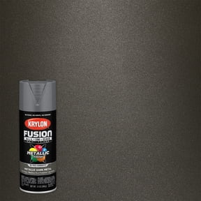 Krylon Fusion All-In-One Metallic, Metallic, Dark Metal, 12 oz
