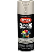 Krylon K02772007 Fusion All-In-One Spray Paint for Indoor/Outdoor Use, Metallic Satin Nickel