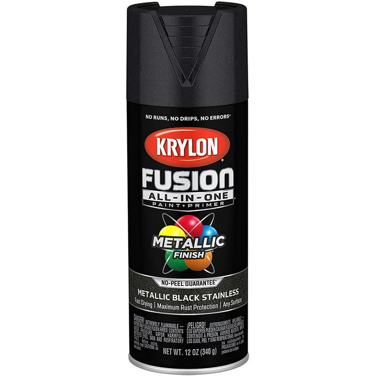 Krylon® Fusion All-In-One™ Flat Black Primer Spray Paint & Primer, 12 oz -  Foods Co.