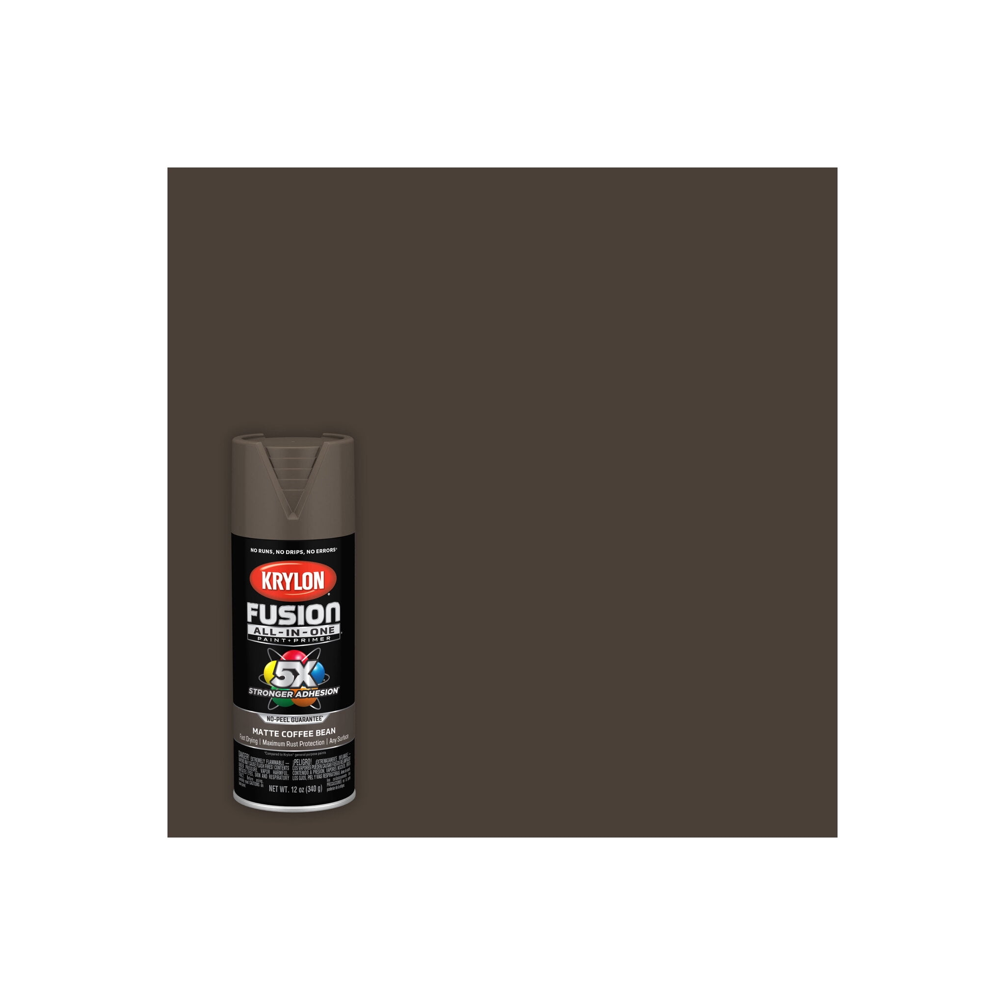 Krylon K02900007 Krylon Fusion AllInOne Coffee Bean Matte 12 oz. Spray Paint, MultiSurface