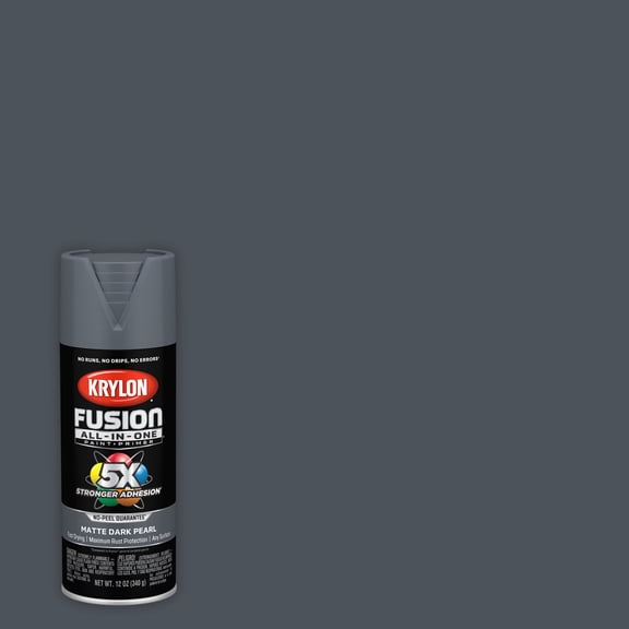 Krylon Fusion All-In-One, Matte, Dark Pearl, 12 oz